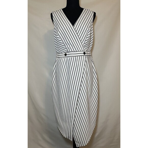 HUTCH Dixie Striped Sheath Classic Career Dress SIZE XXL - Picture 3 of 15
